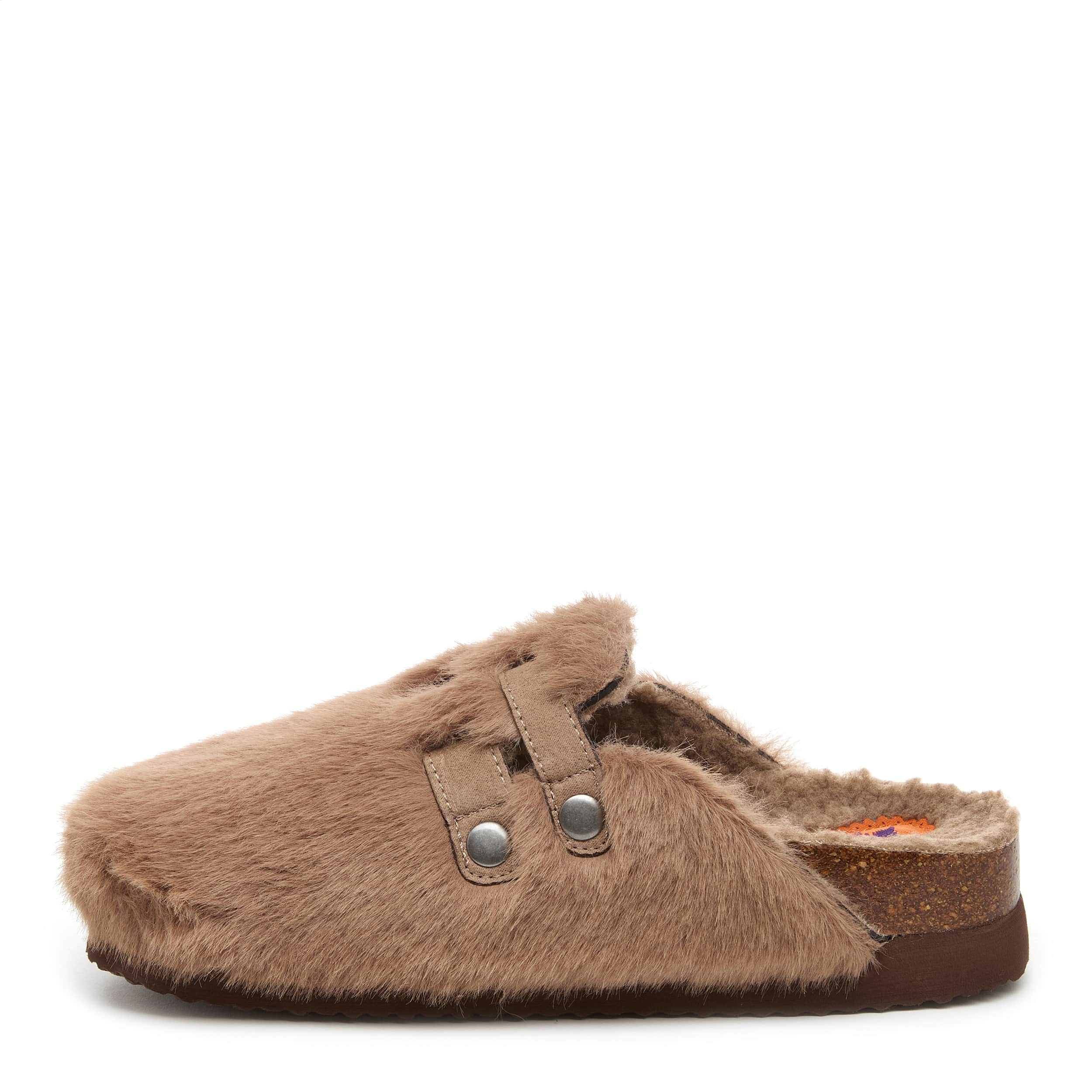 Abel Plus Fuzzy Taupe Clogs - Image 4