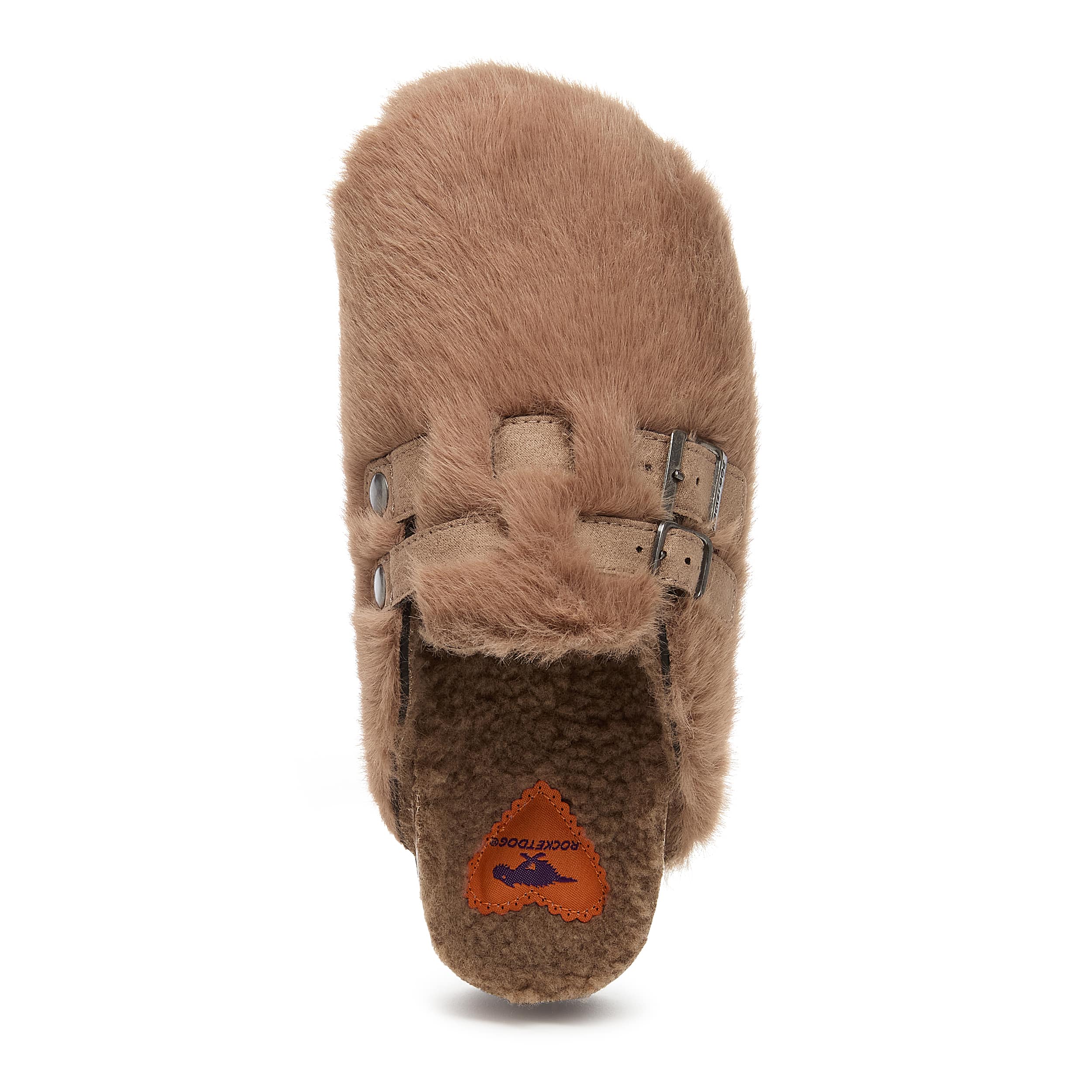 Abel Plus Fuzzy Taupe Clogs - Image 6