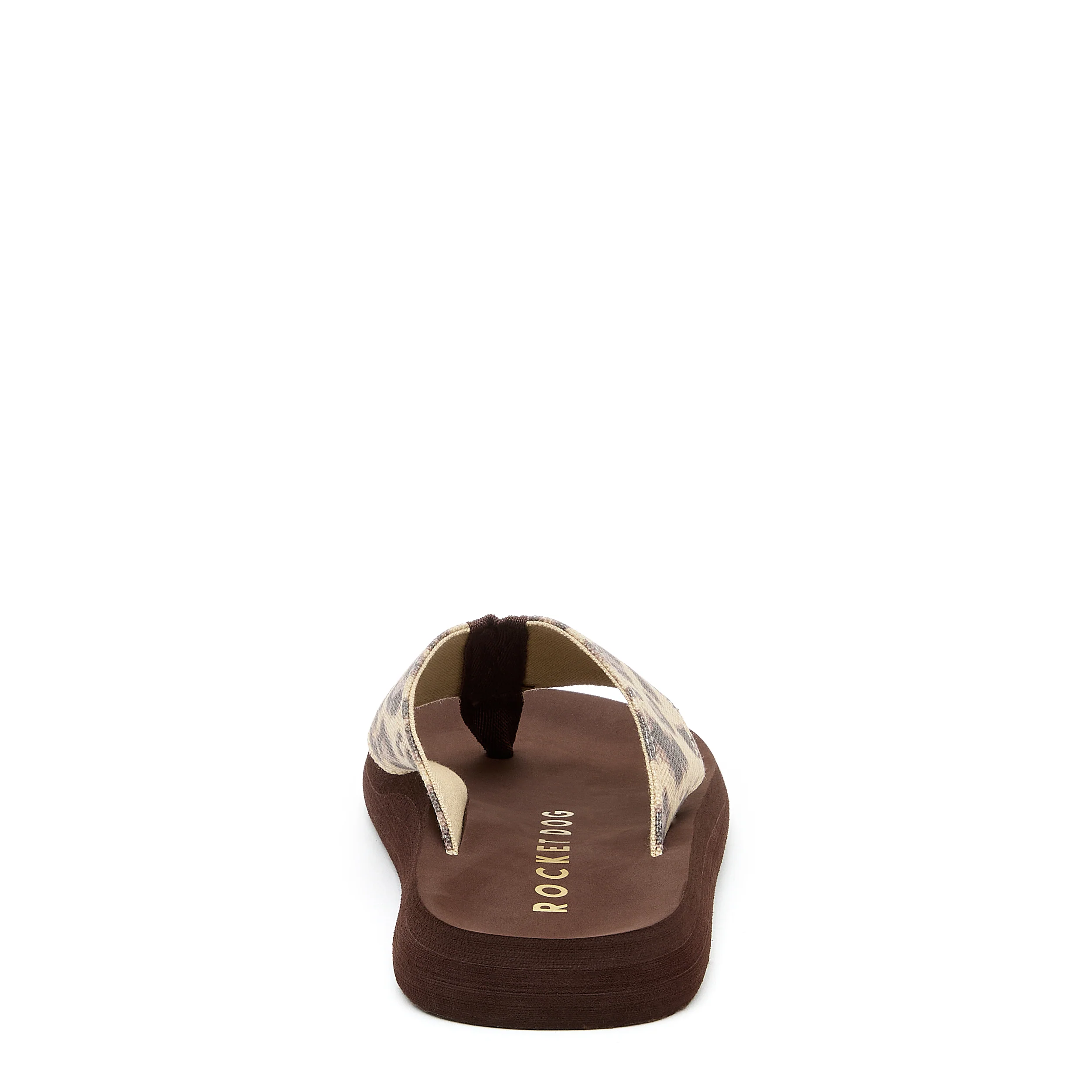 Adios Brown Leopard Print Flip-Flops - Image 4