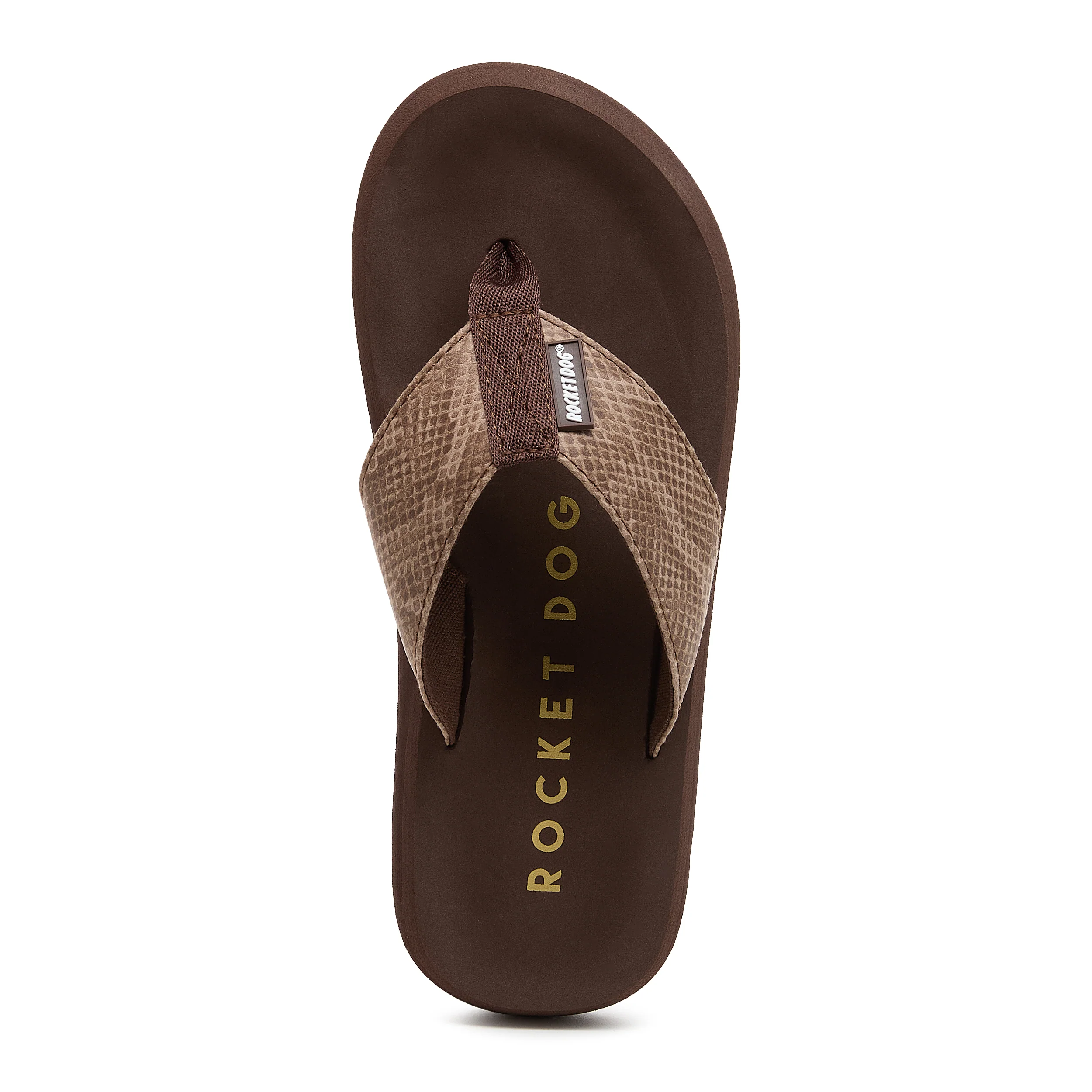 Adios Brown Snake Print Flip-Flops - Image 6