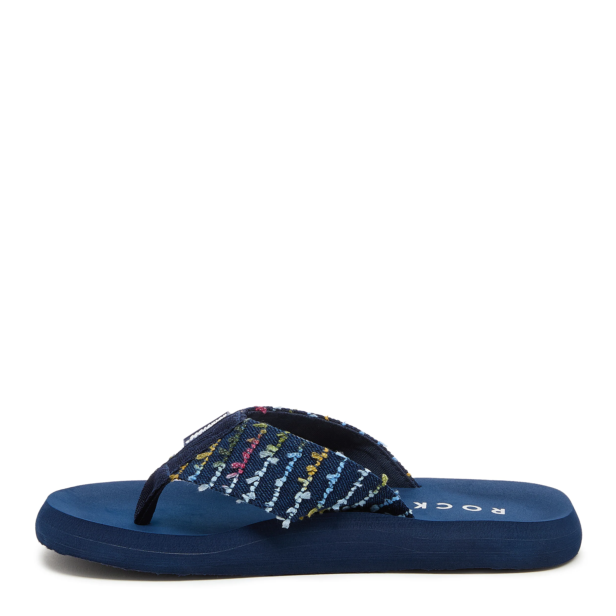 Adios Navy Multi Canvas Flip-Flops - Image 3