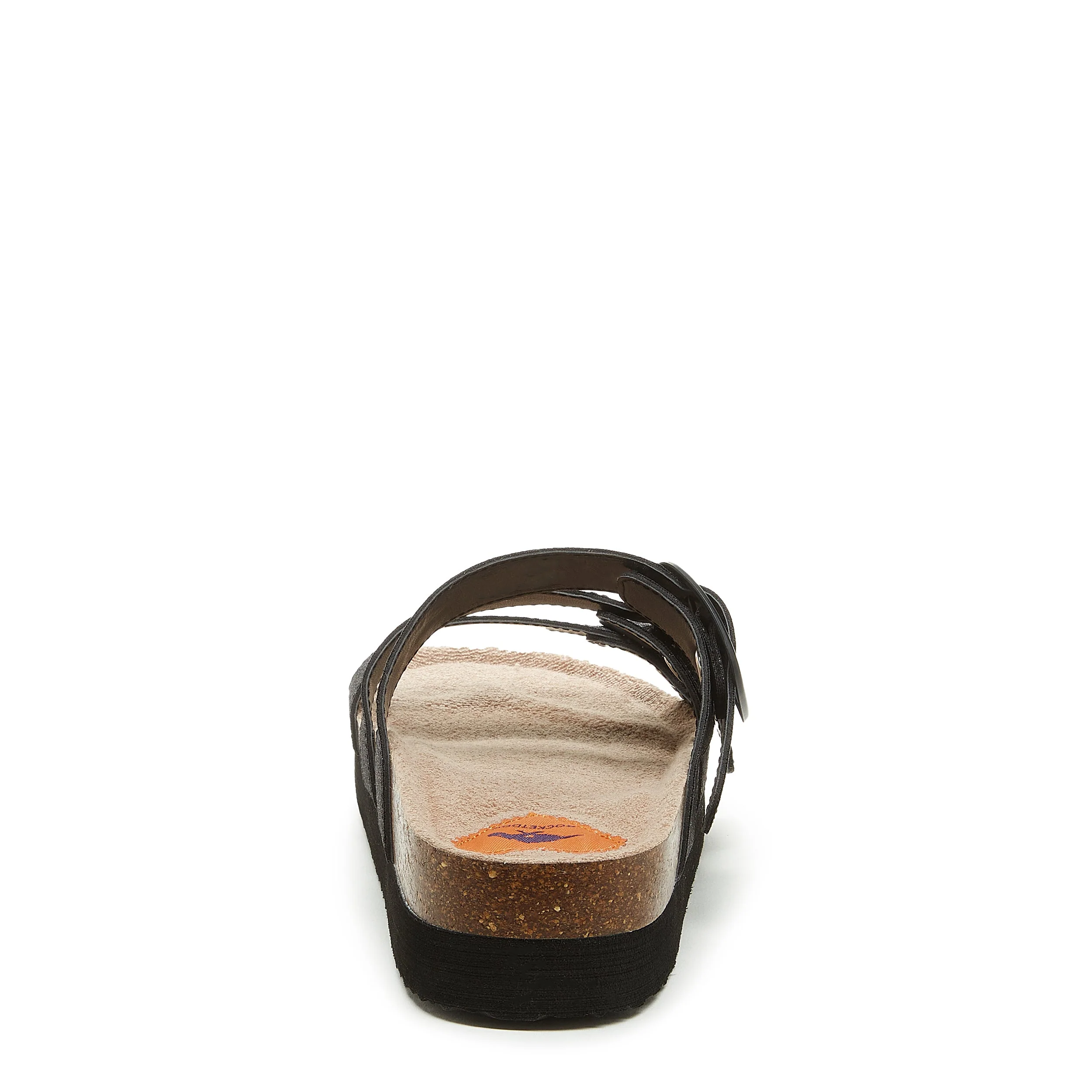 Astor Black Glitter Slide Sandals - Image 4