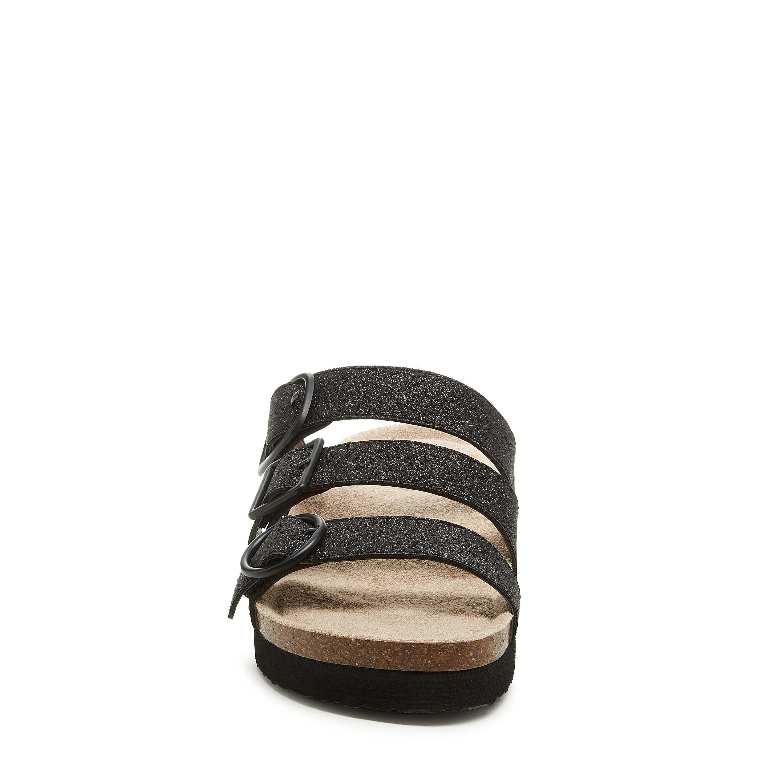 Astor Black Glitter Slide Sandals - Image 5