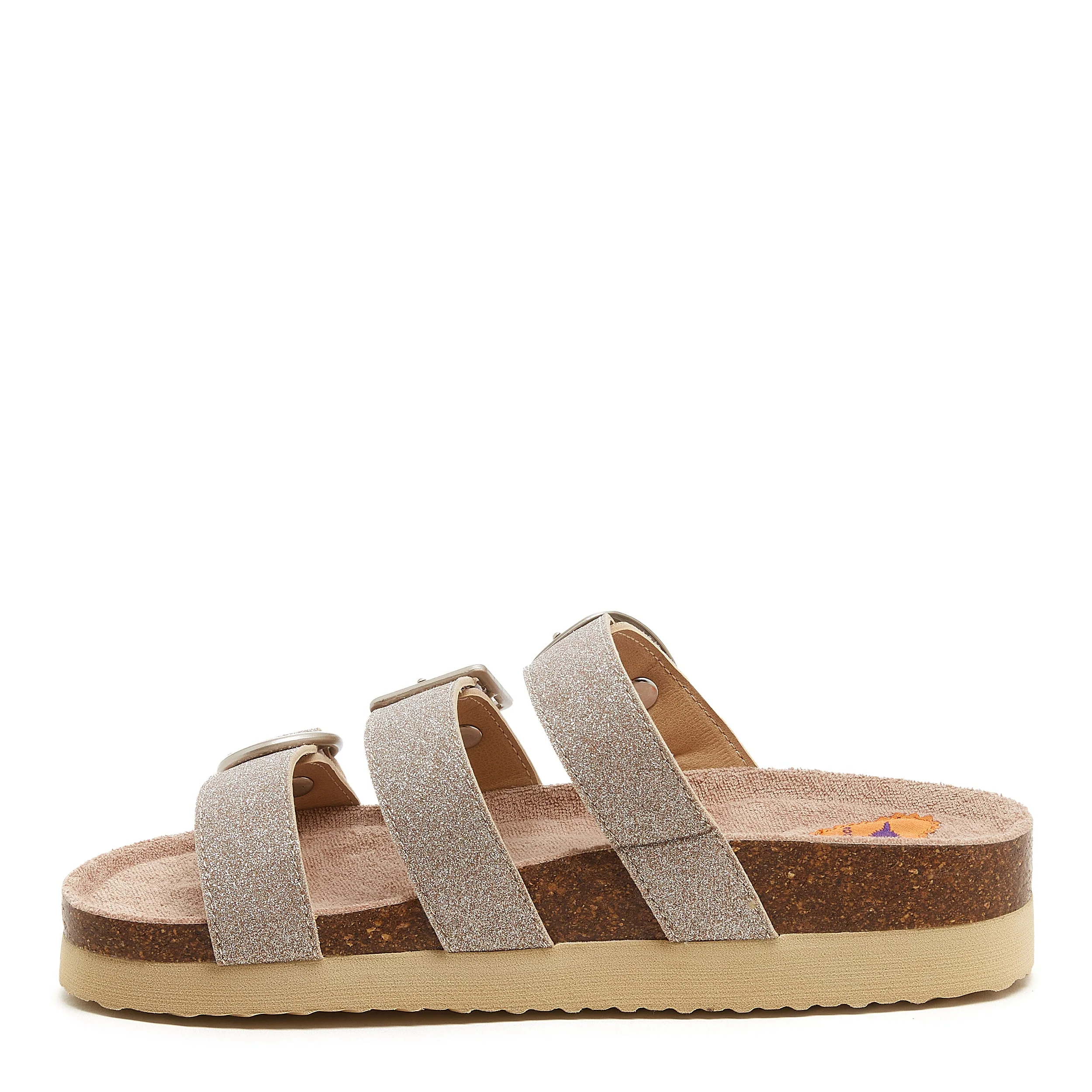 Astor Gold Glitter Slide Sandals - Image 3