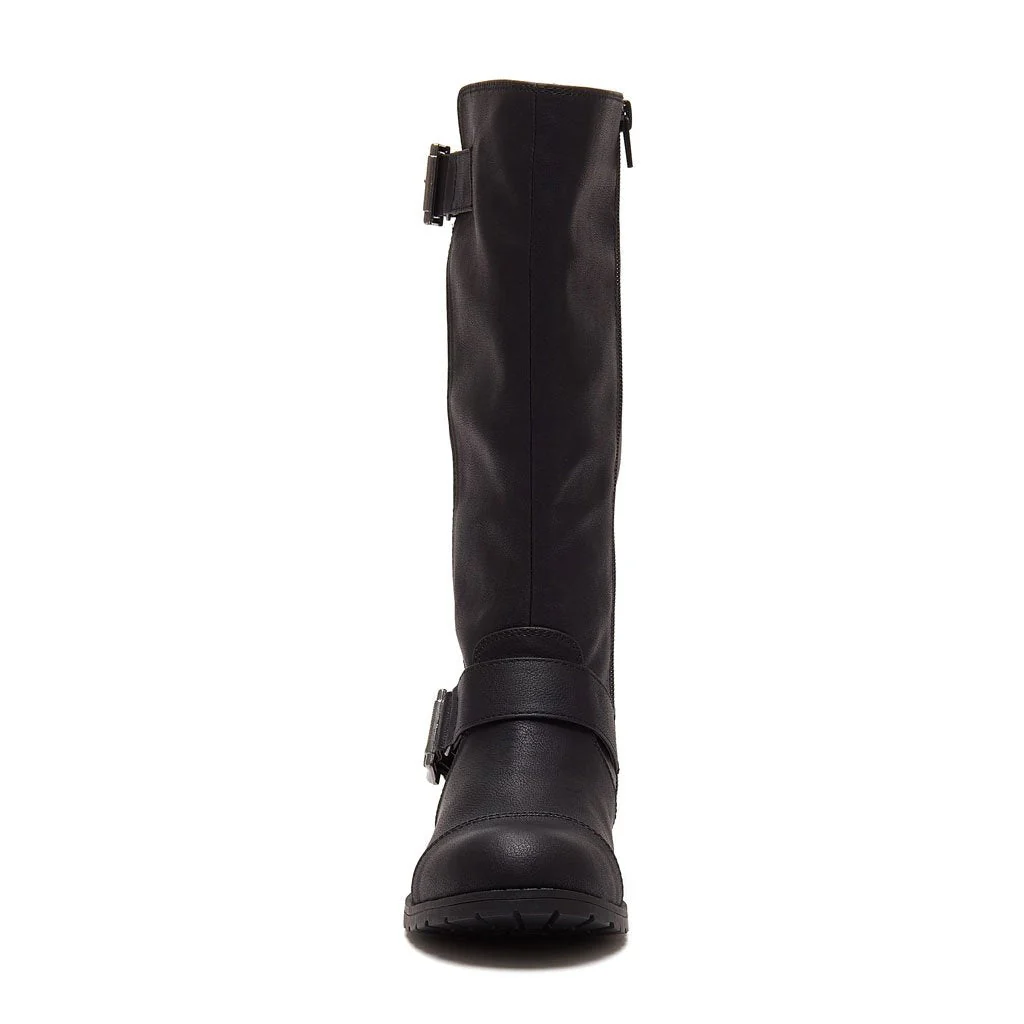 Berry Black Biker Boot - Image 5