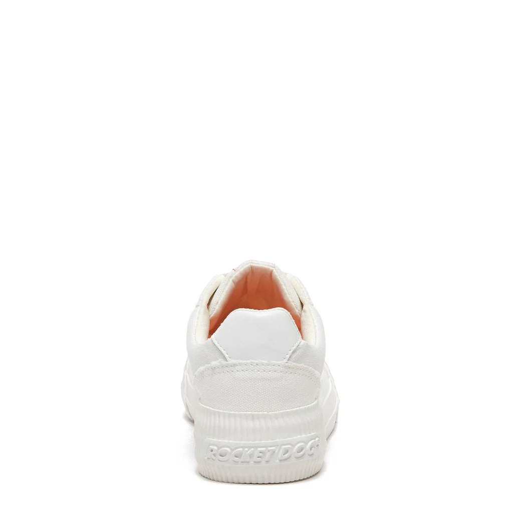 Cheery White Canvas Trainers - Image 3