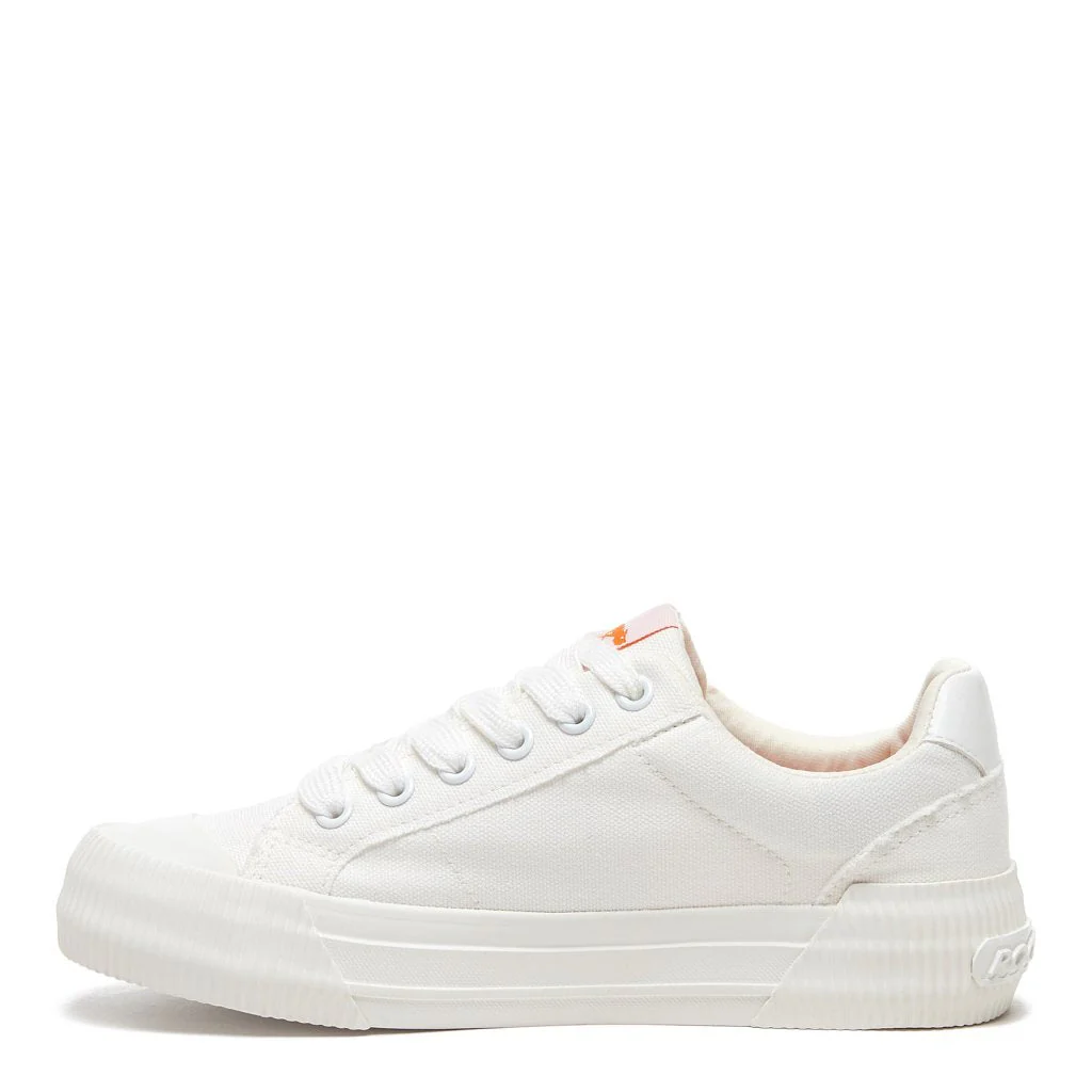Cheery White Canvas Trainers - Image 4
