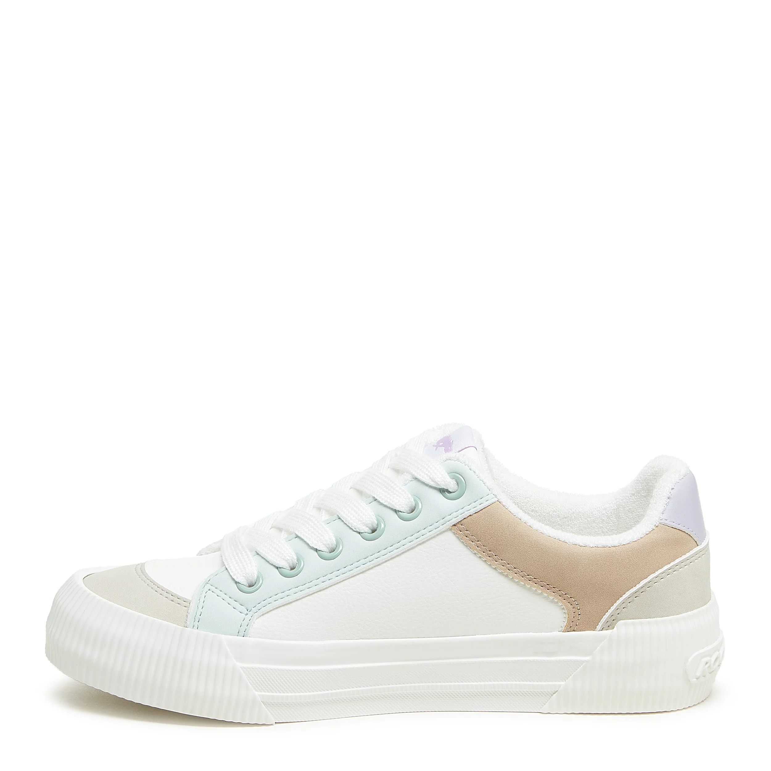 Cheery White Colour Block Trainers - Image 3