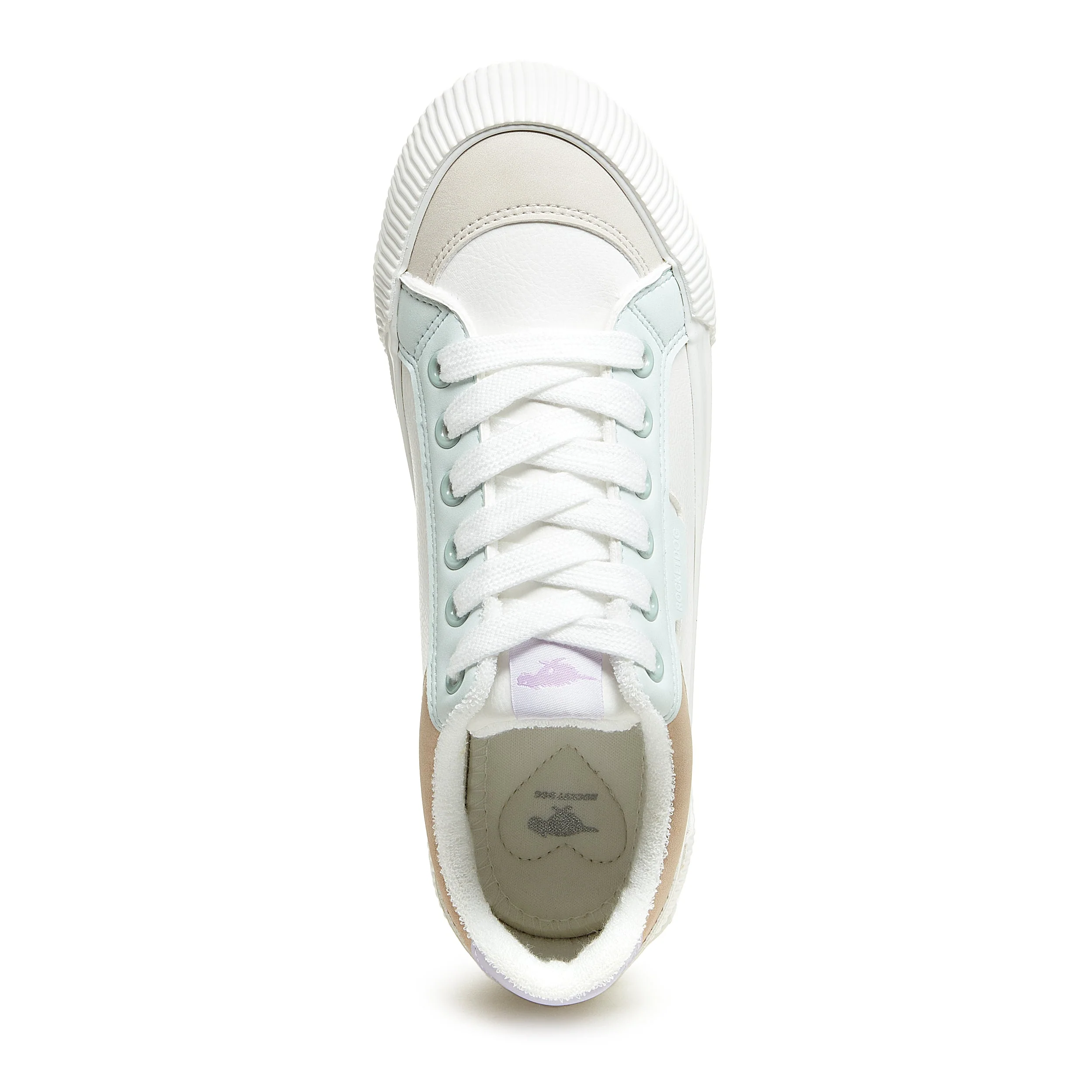 Cheery White Colour Block Trainers - Image 6
