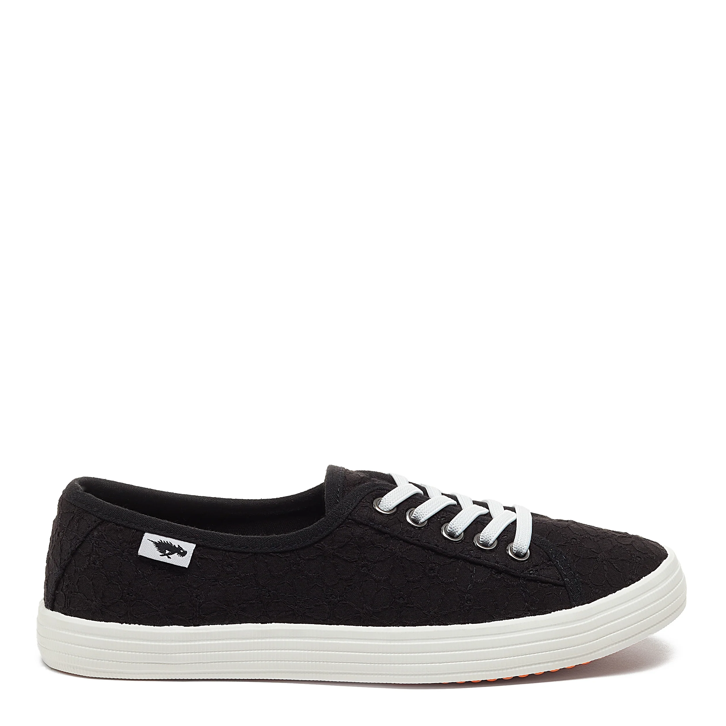 Chow Chow Black Elsie Eyelet Trainers - Image 3