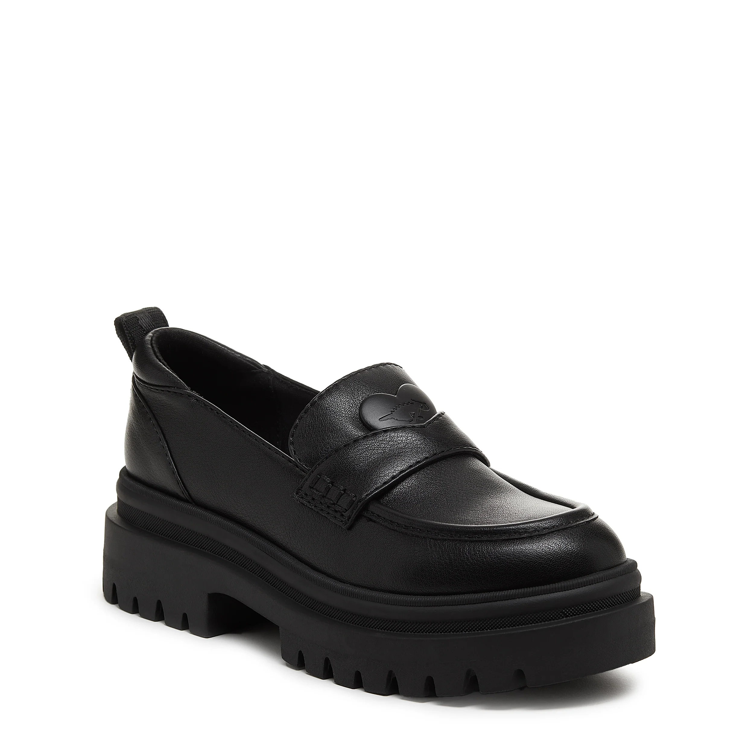 Dandy Black Platform Loafers - Image 3