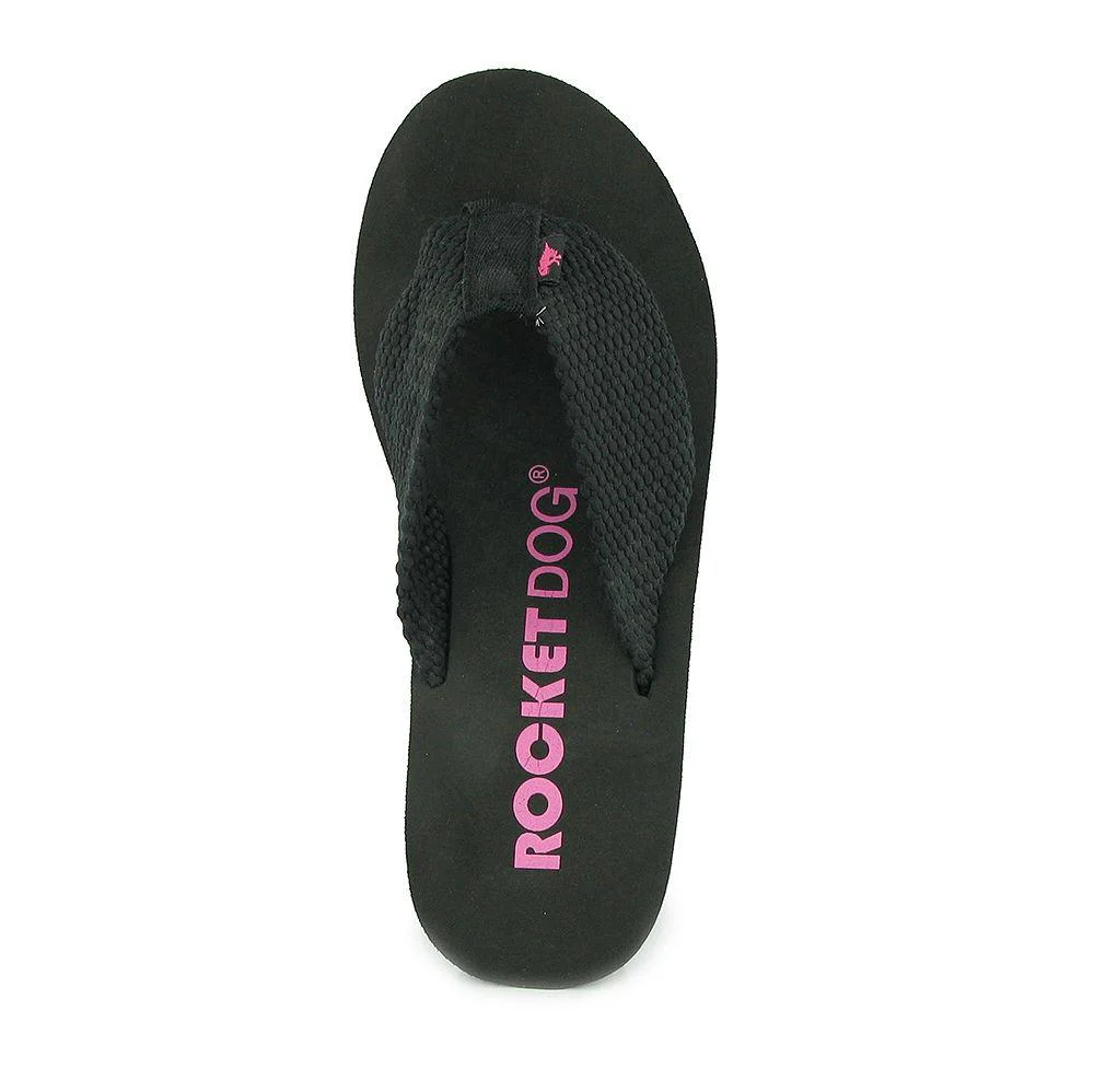 Diver Black Wedge Flip-Flops - Image 3