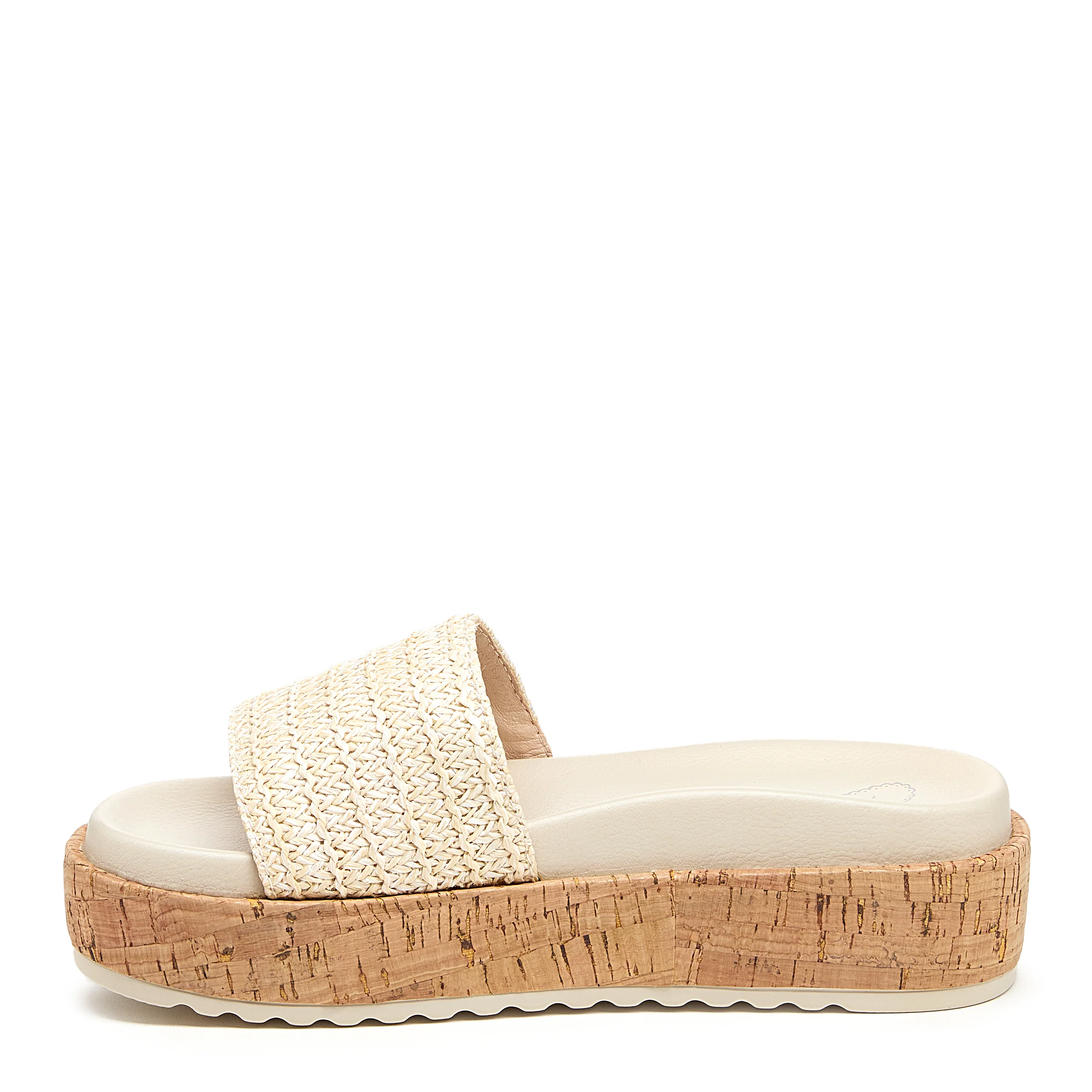 Faye Natural Raffia Platform Sandals - Image 4