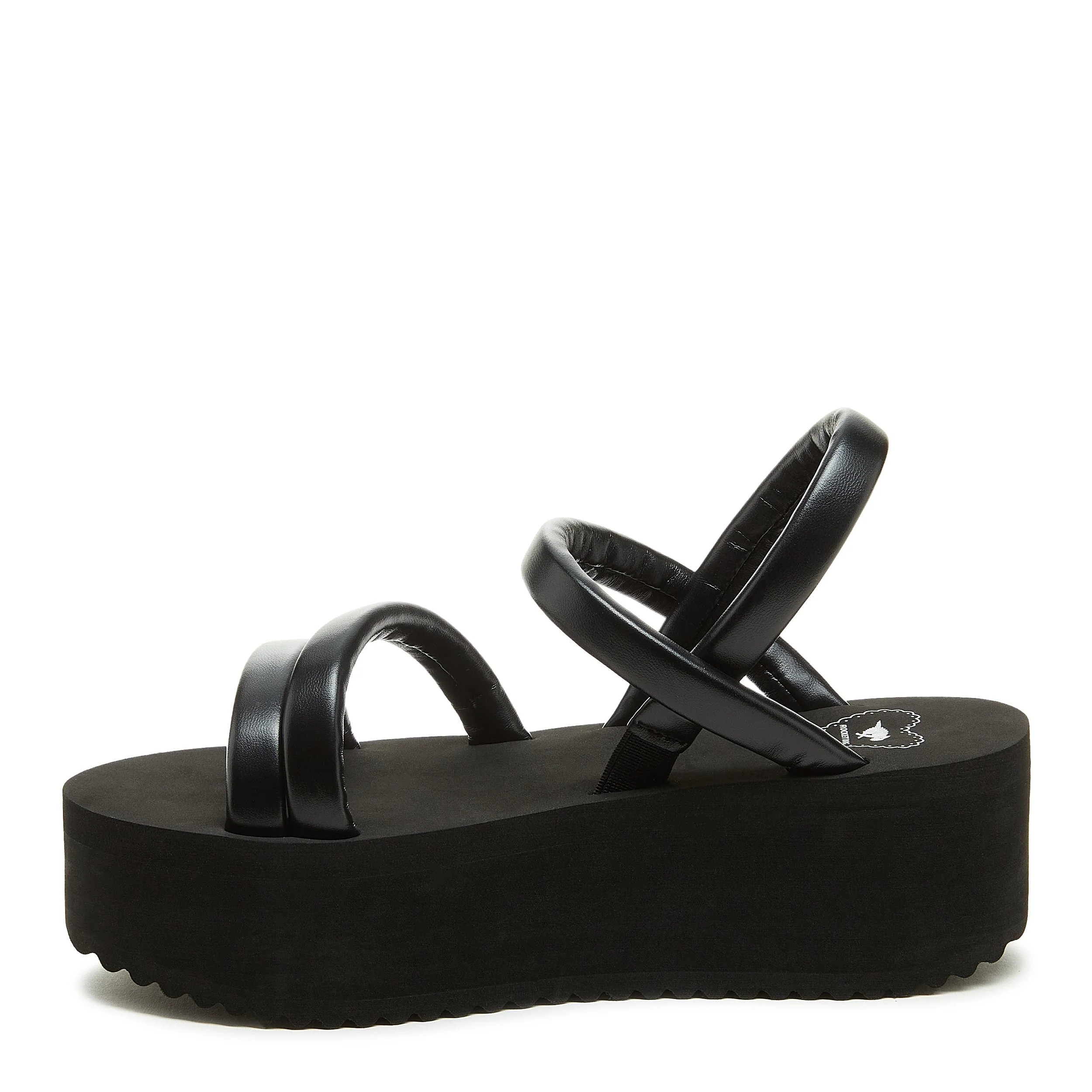 Haven Black Platform Sandals - Image 4