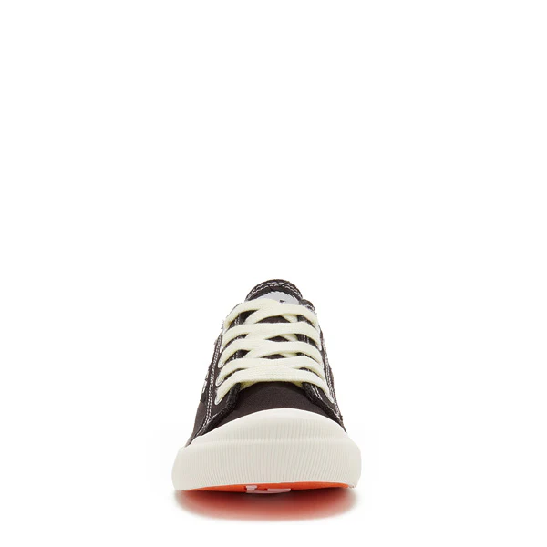 Jazzin Black Canvas Trainers - Image 4