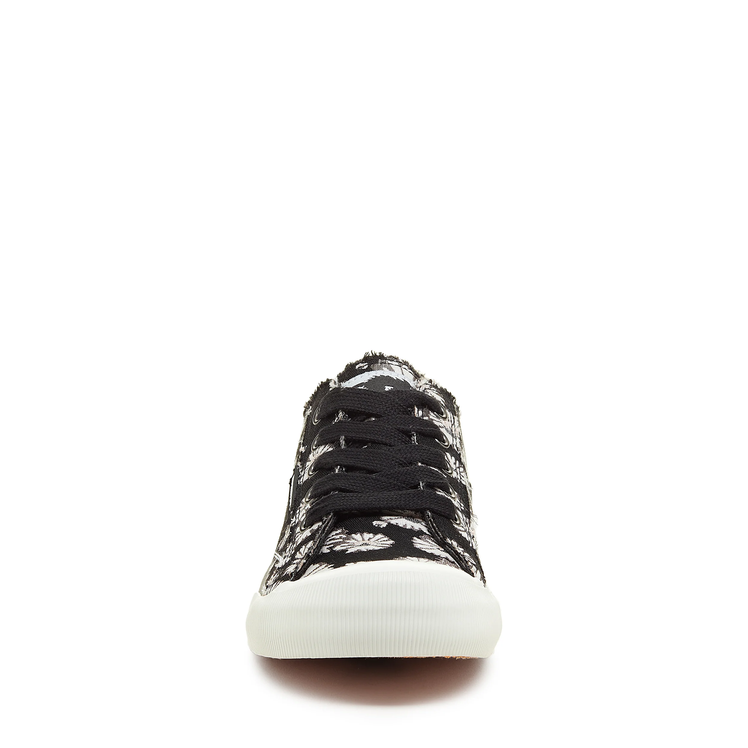 Jazzin Black Floral Trainers - Image 5