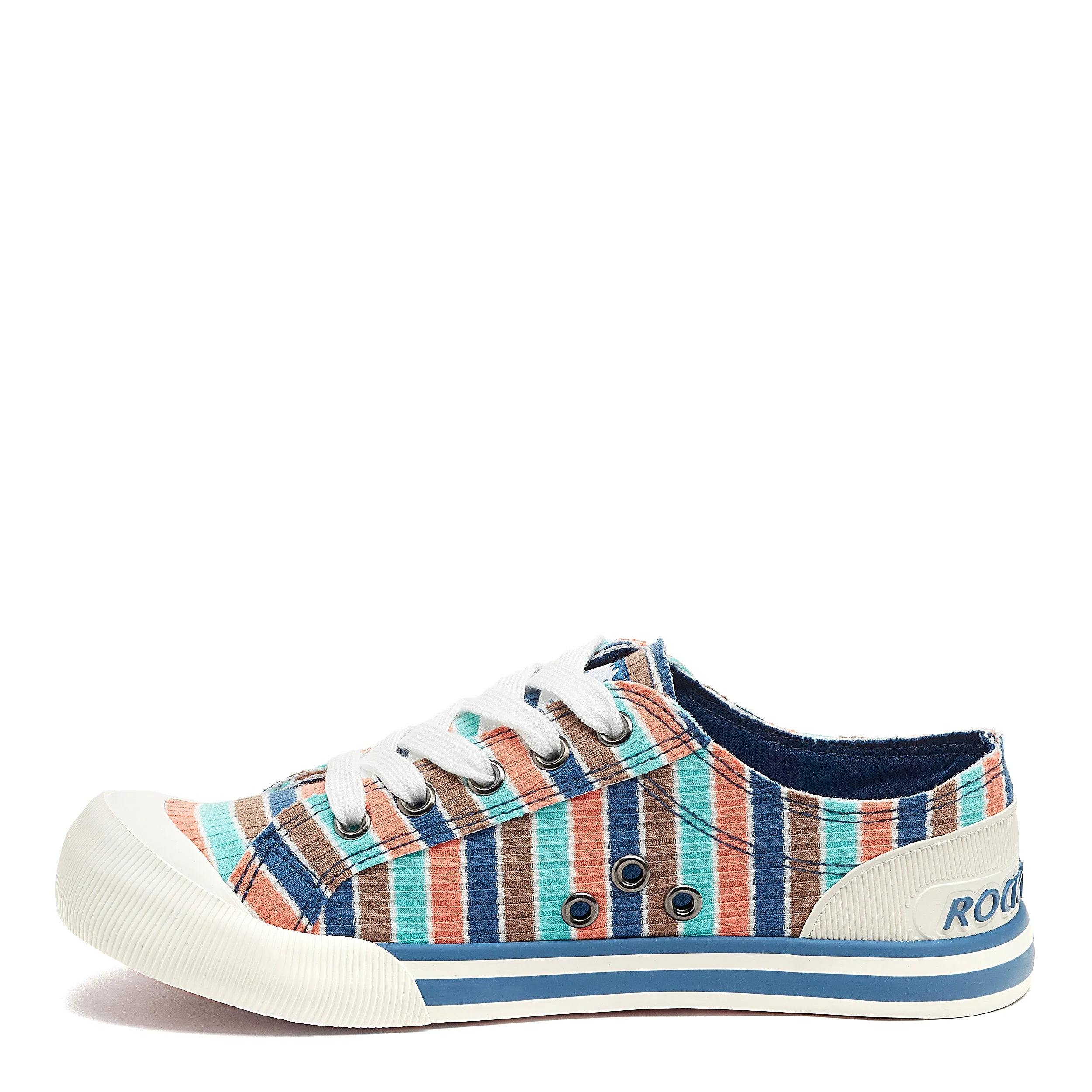 Jazzin Coastal Navy Stripe Trainers - Image 4