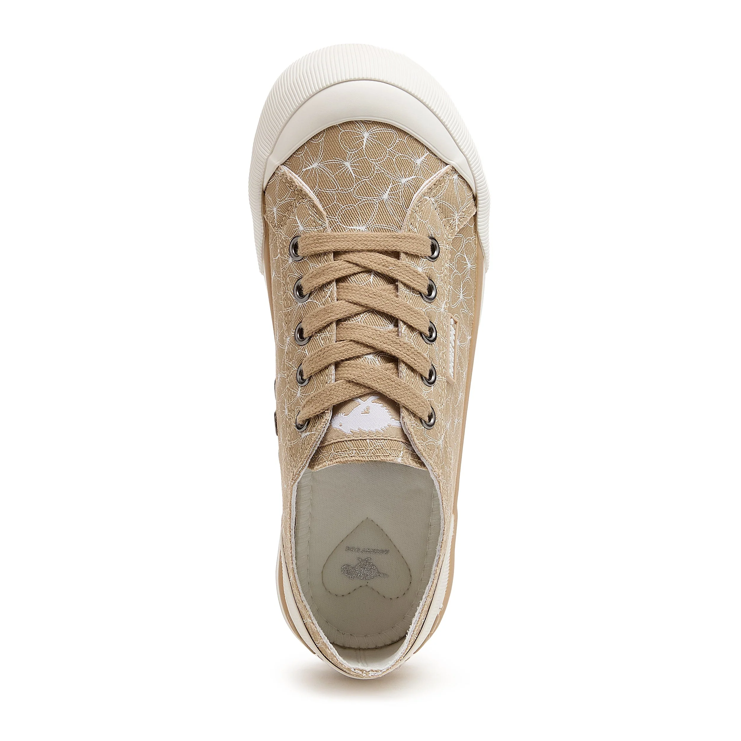 Jazzin Tan Geometric Print Trainers - Image 6