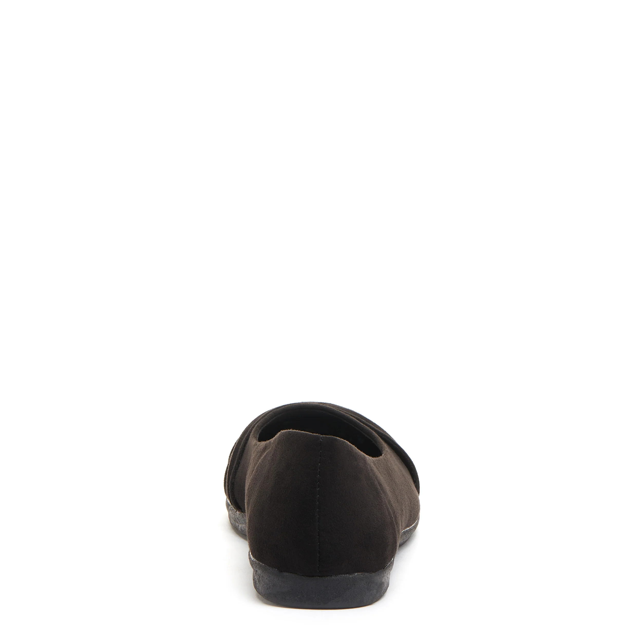 Jupiter Black Slip-On Casual Ballet Pump Shoes - Image 3