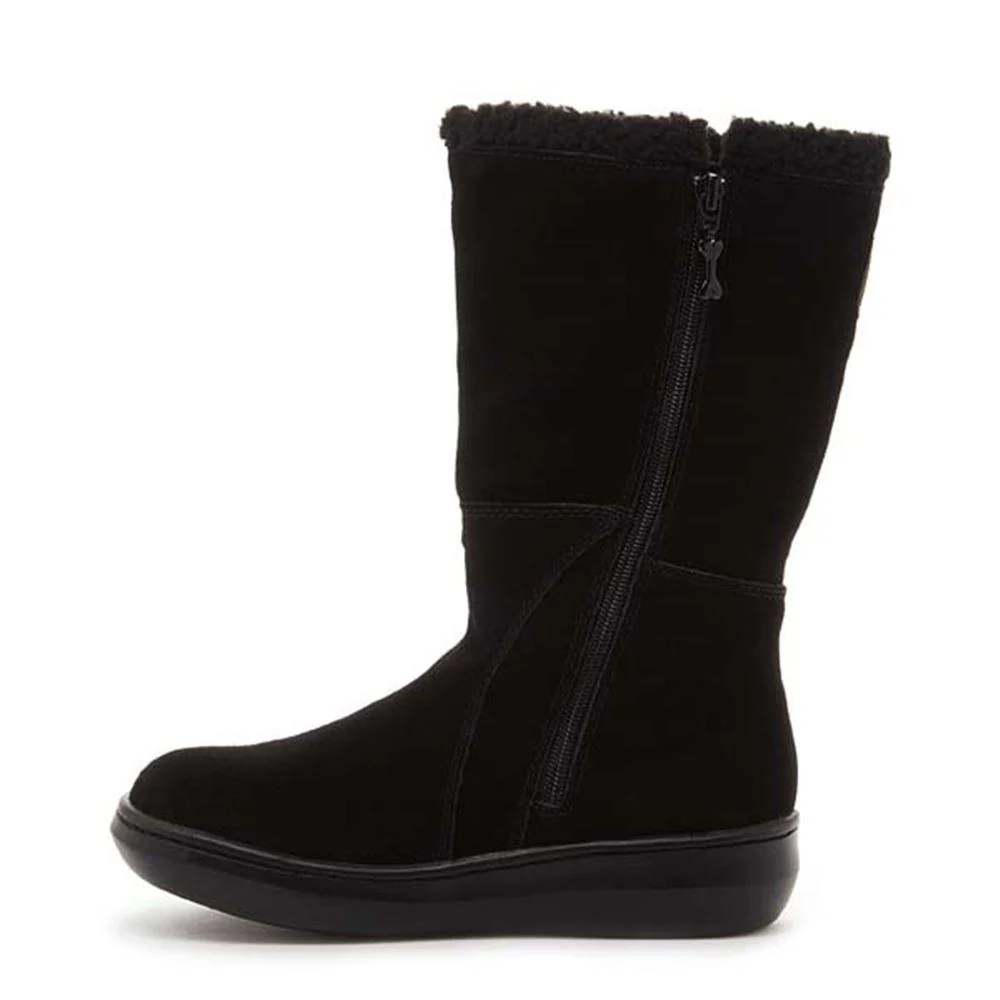 Slope Black Suede Winter Boots - Image 4