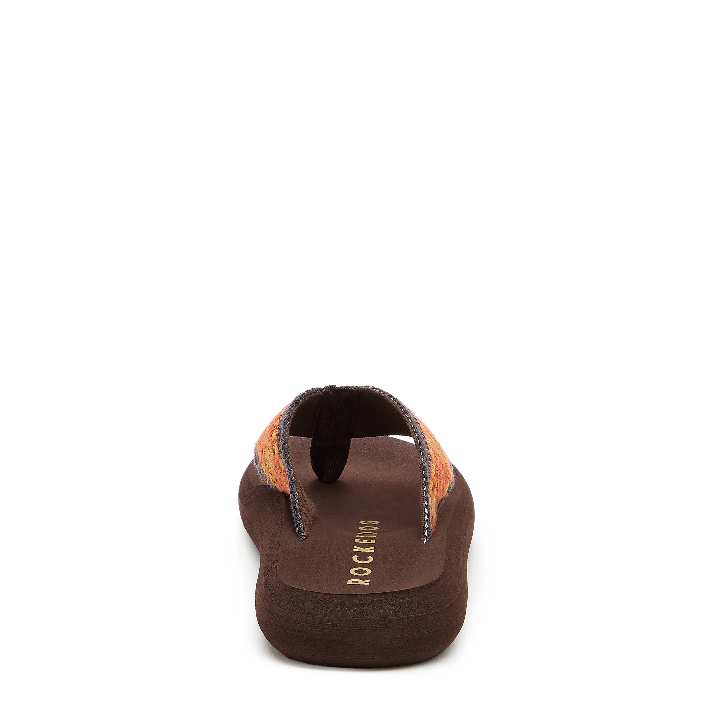 Spotlight Embroidered Brown Flip-Flops - Image 4