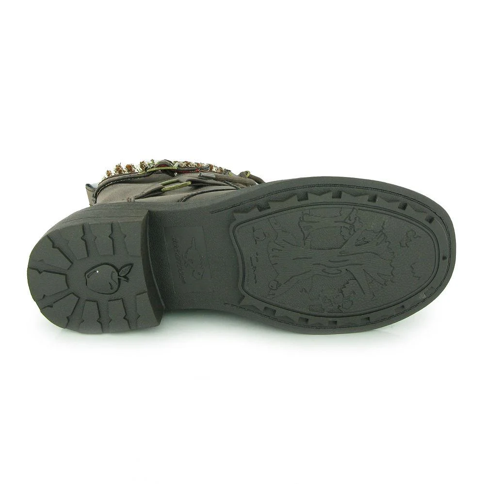 Thunder Brown Biker Boot - Image 5